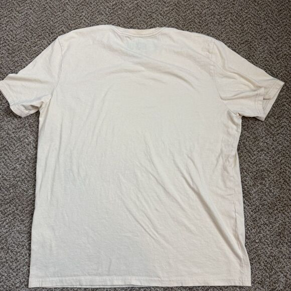 Lucky Brand X AC/DC Band Logo Shirt Cream Color Men’s Size XL - Picture 7 of 7